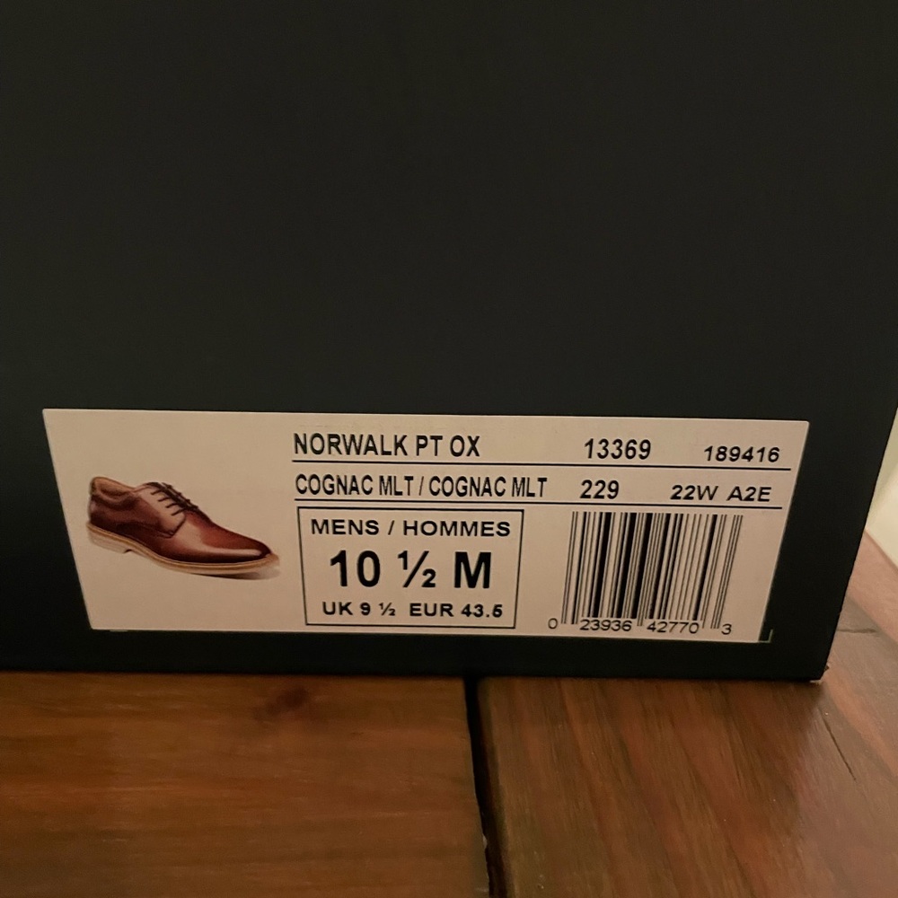 Florsheim Norwalk PT OX Cognac Leather Oxfords